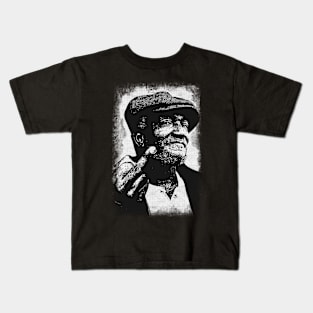 Redd Foxx - Middle Finger - Distressed Vintage Style Kids T-Shirt
